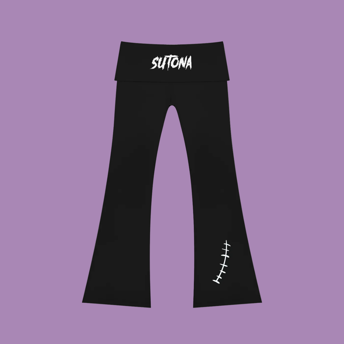 Momento Mori Women's High Rise Flared Yoga Pants