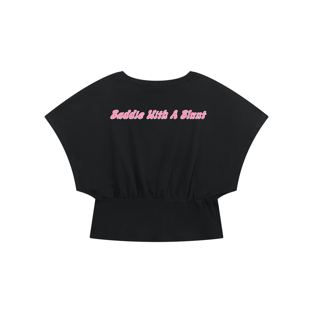 Baddie With A Blunt Women’s Crop Dolman T-Shirt