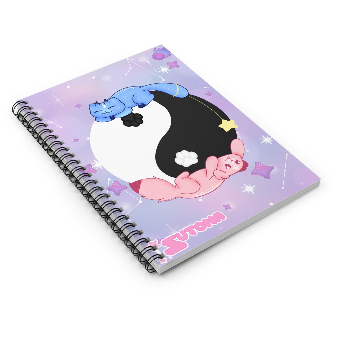 'Over The Moon' Spiral Notebook — Ruled Journal for Notes & School