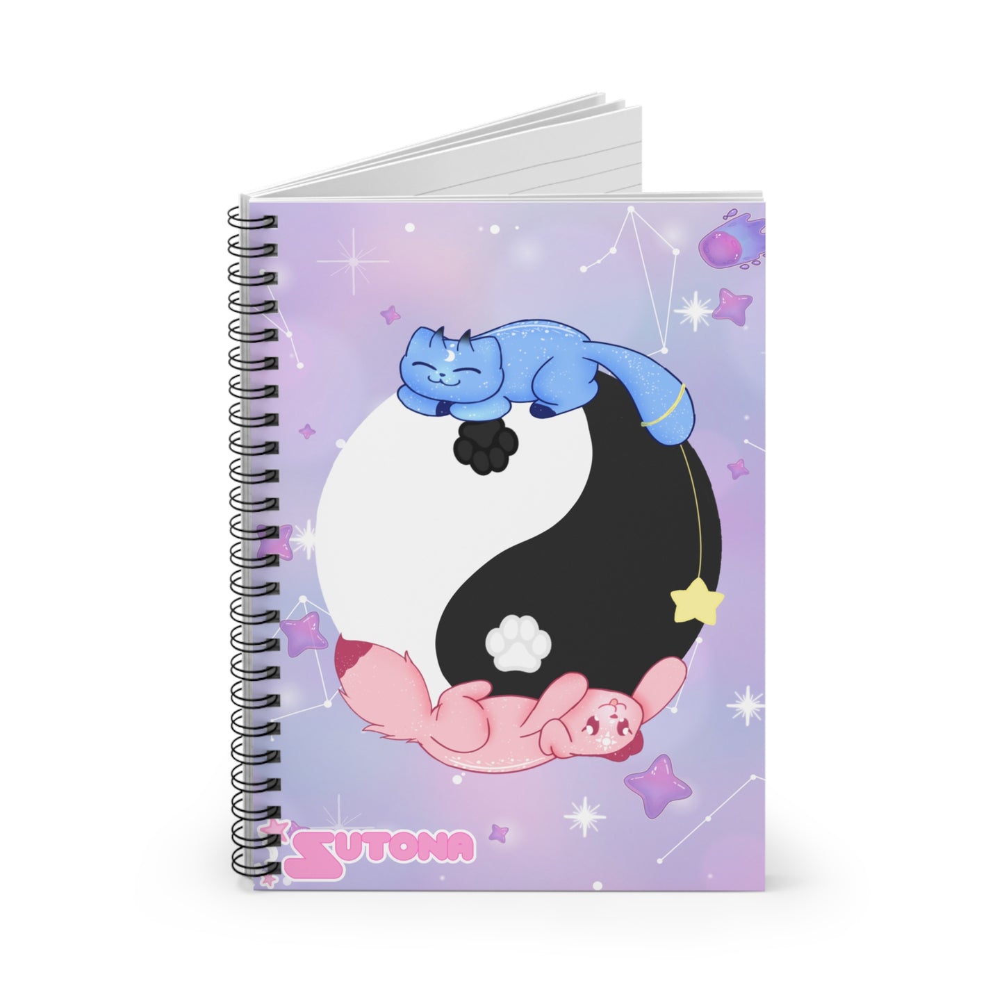 'Over The Moon' Spiral Notebook — Ruled Journal for Notes & School