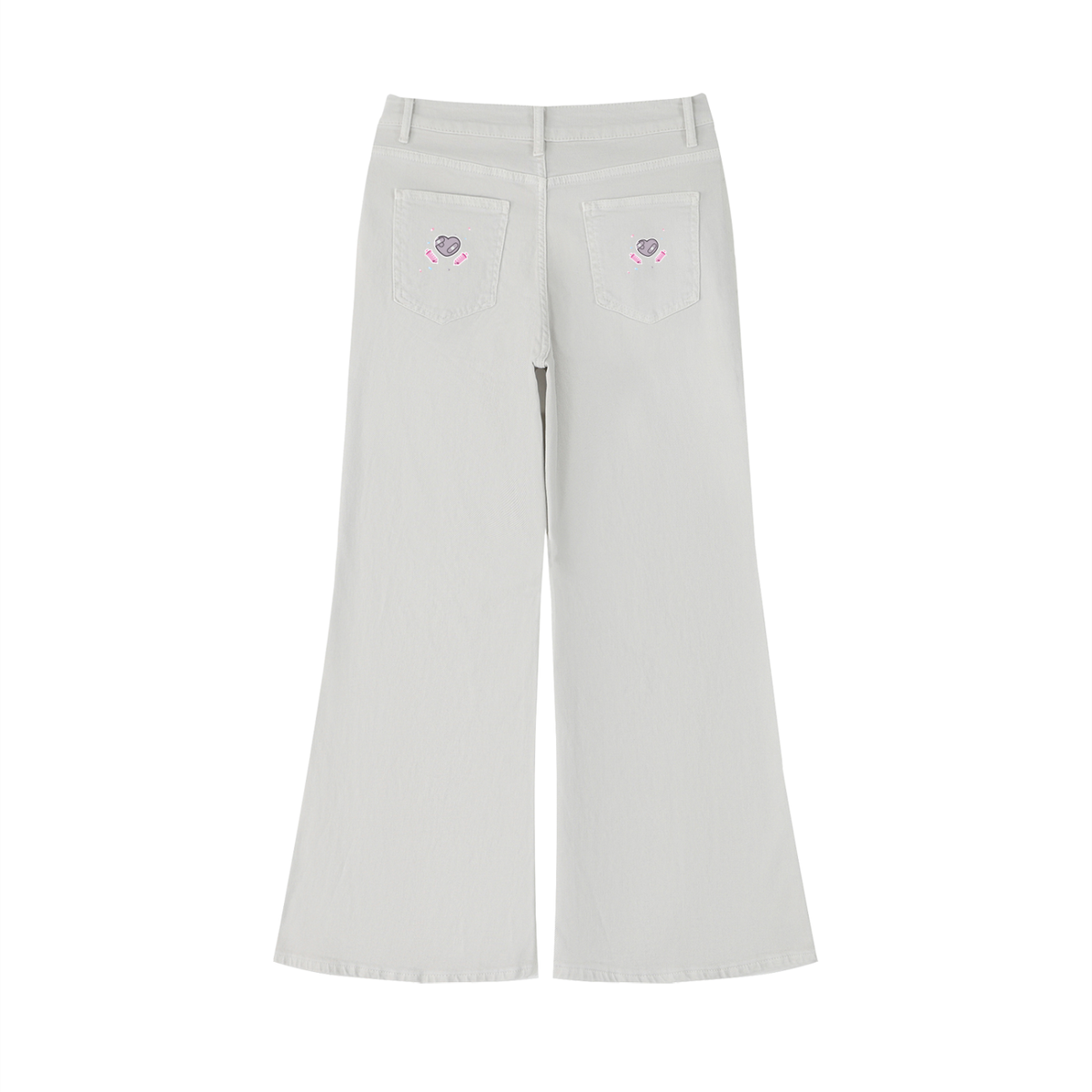 Momento Mori Women's Vintage Wash Flared Leg Jeans