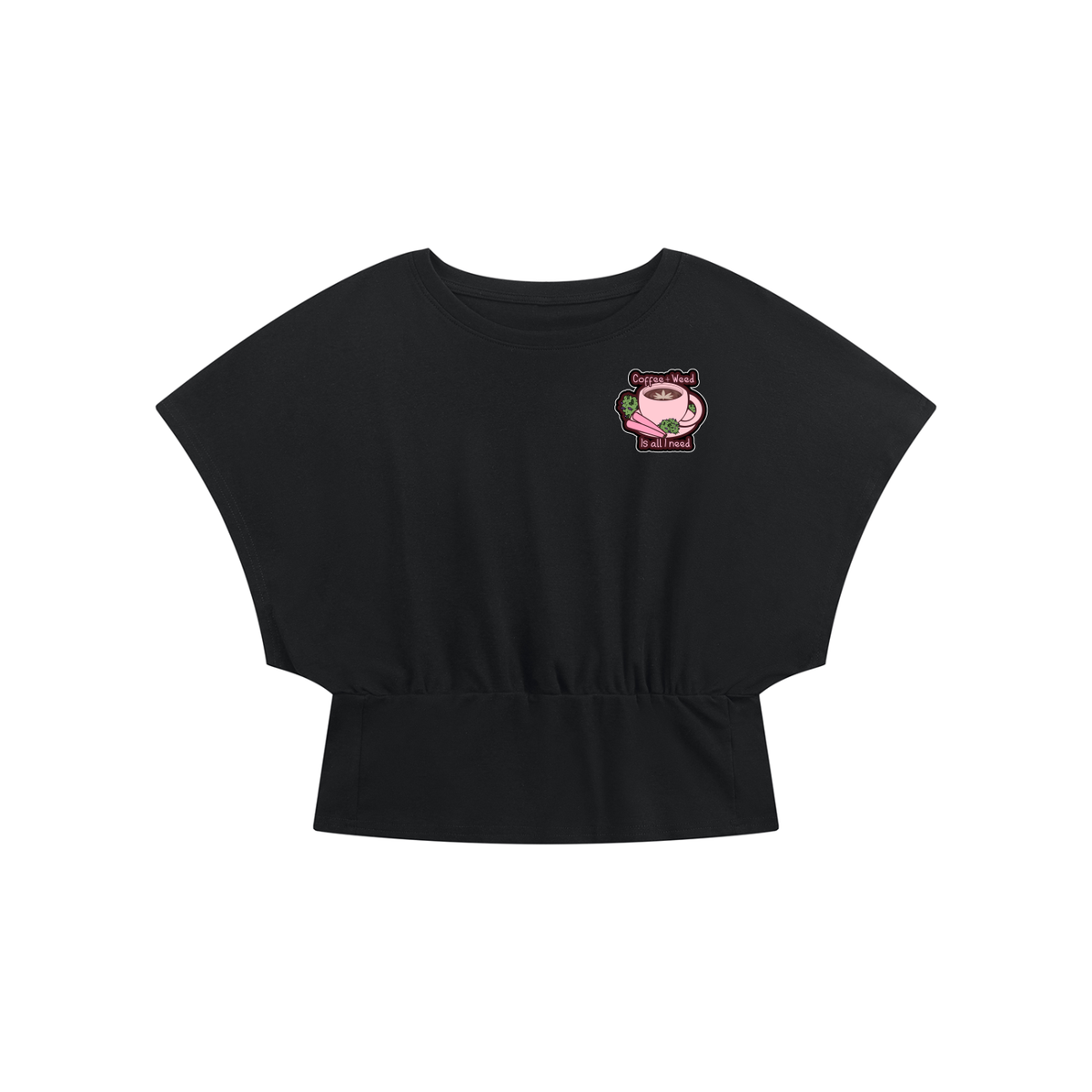 Baddie With A Blunt Women’s Crop Dolman T-Shirt