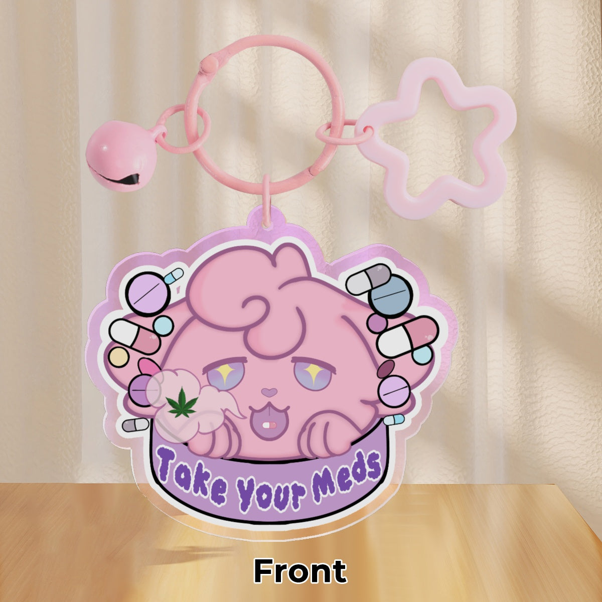 Take Your Meds || Menhera, Jirai Kei, Medicalcore, Pill Reminder Acrylic Keychain