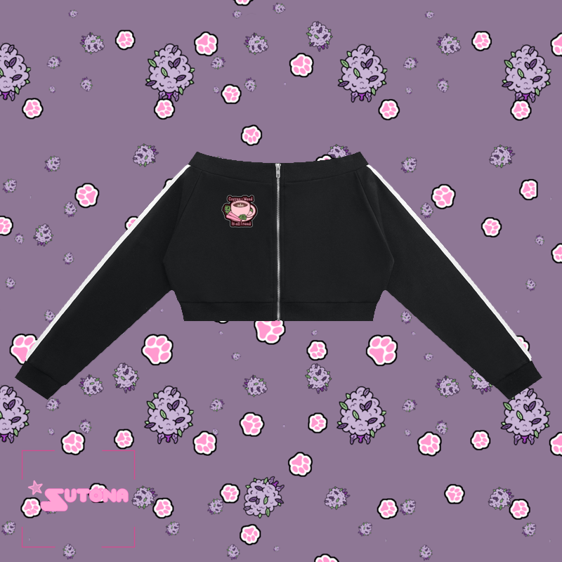 Baddie With A Blunt Women's Off-Shoulder Full Zip Hoodie