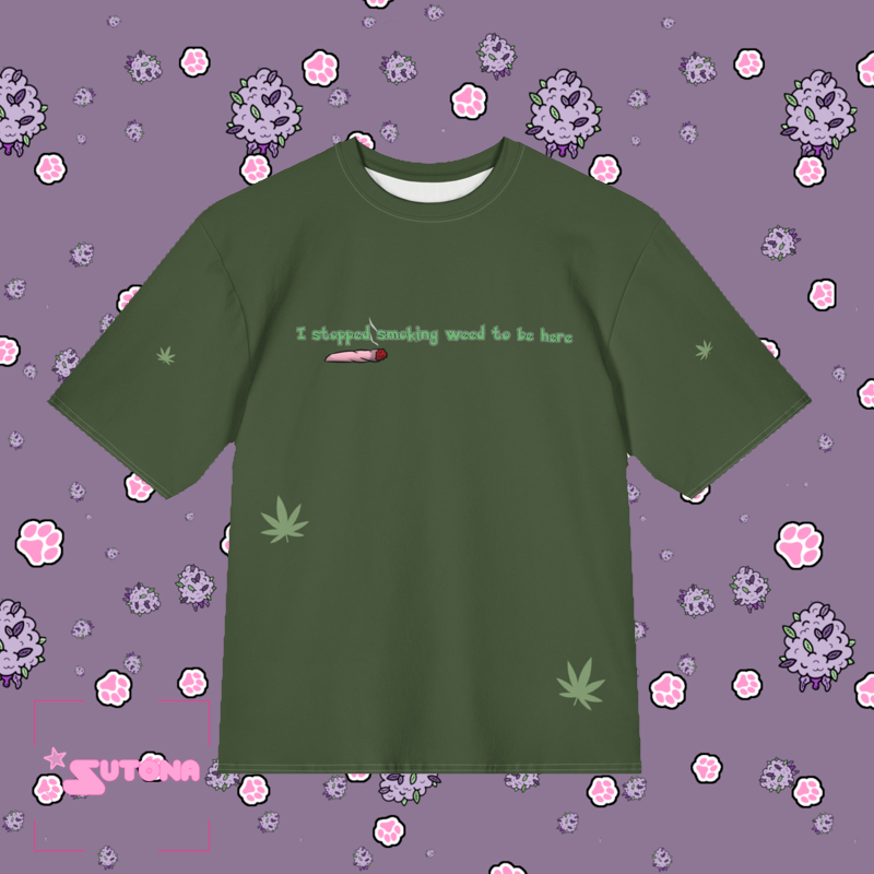 Budding Brews Blazy Susan Marijuana Cannabis Weed Oversized cotton t-shirt