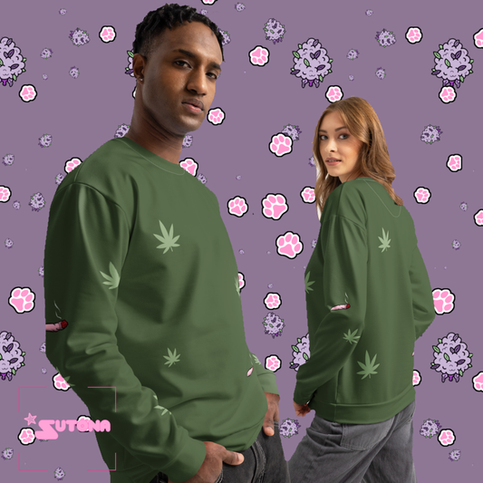 Budding Brews Blazy Susan Marijuana Cannabis Weed cotton sweatshirt
