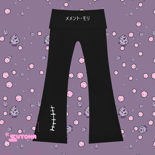 Momento Mori Women's High Rise Flared Yoga Pants