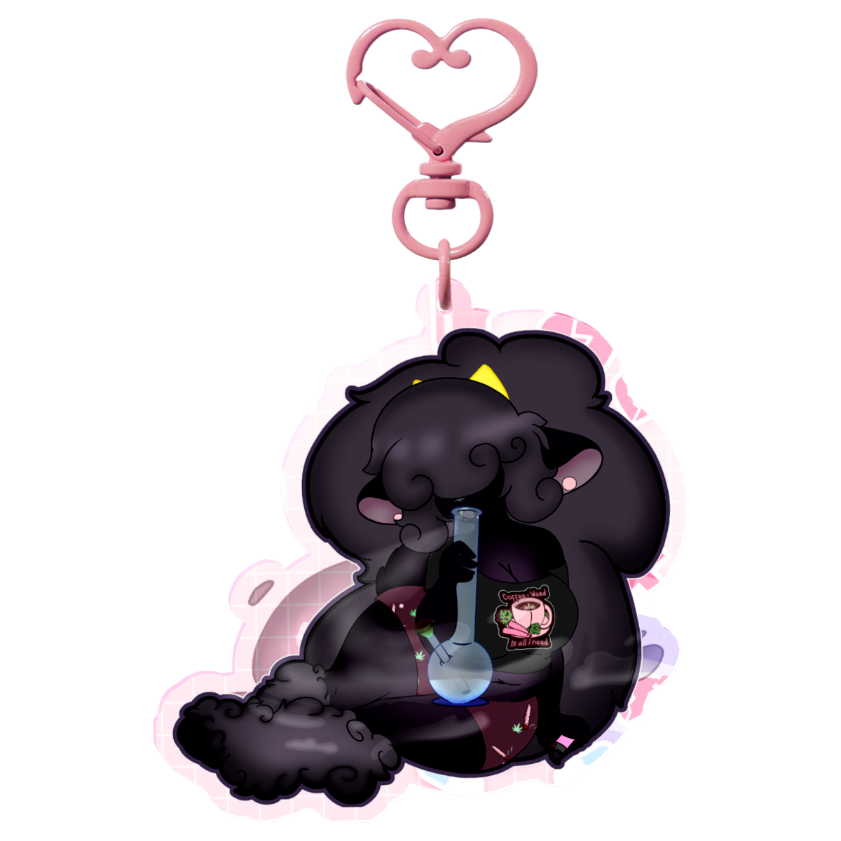 Baked Little Lamb || suislvt/Dessie Morningstar Sheep/Dog Furry Themed Acrylic Keychain