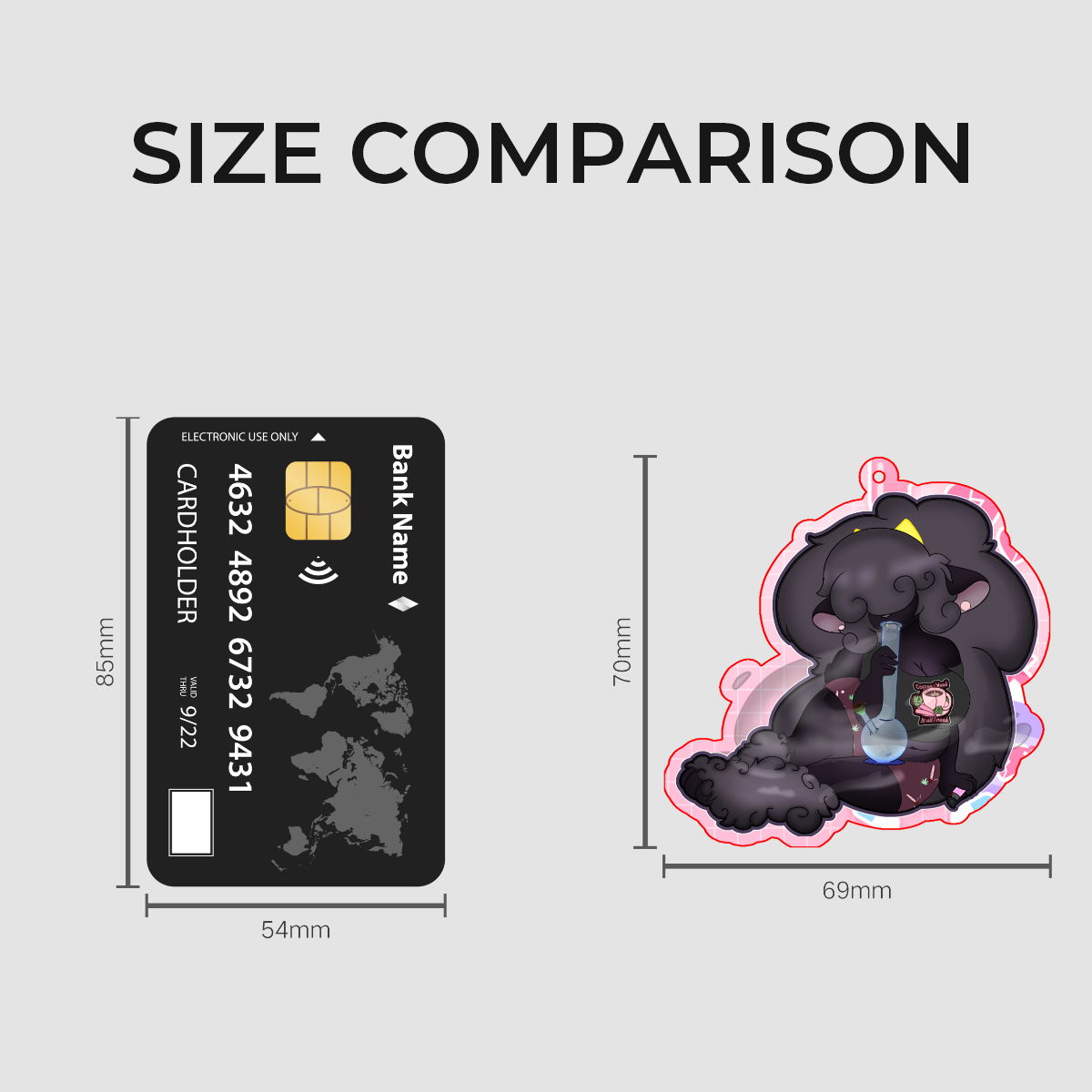 Baked Little Lamb || suislvt/Dessie Morningstar Sheep/Dog Furry Themed Acrylic Keychain