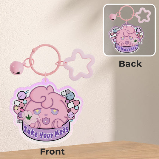 Take Your Meds || Menhera, Jirai Kei, Medicalcore, Pill Reminder Acrylic Keychain