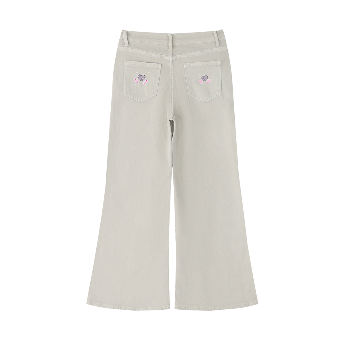 Momento Mori Women's Vintage Wash Flared Leg Jeans