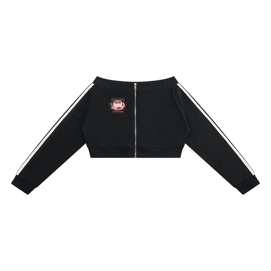 Baddie With A Blunt Women's Off-Shoulder Full Zip Hoodie