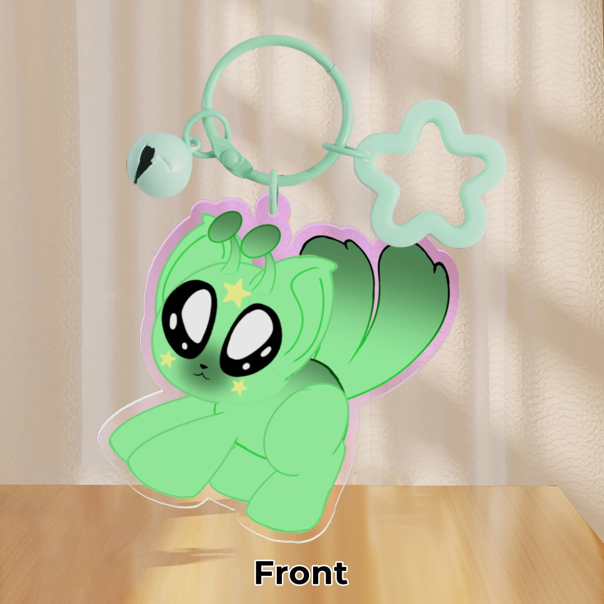 Gnarpi Alien Cat Acrylic Keychain || Glorpi Gnarpi Alien Cat Acrylic Keychain